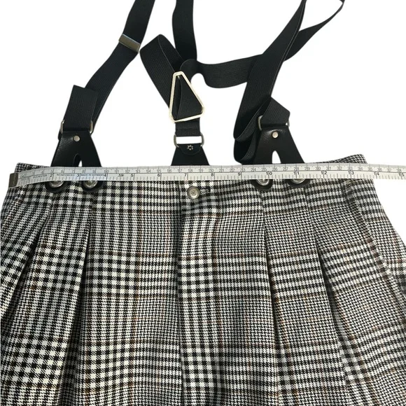 Vintage Black and White pants with Suspenders - Picture 5 of 9